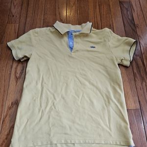 Janie and Jack Boys Yellow Antique Car Polo Shirt - Size  10-12 EASTER SPRING